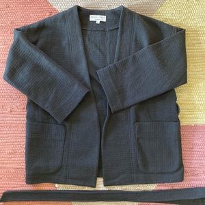 Madewell Texture & Thread Wrap Jacket with belt